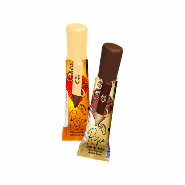Picolé Risco Leite Condensado e Chocolate